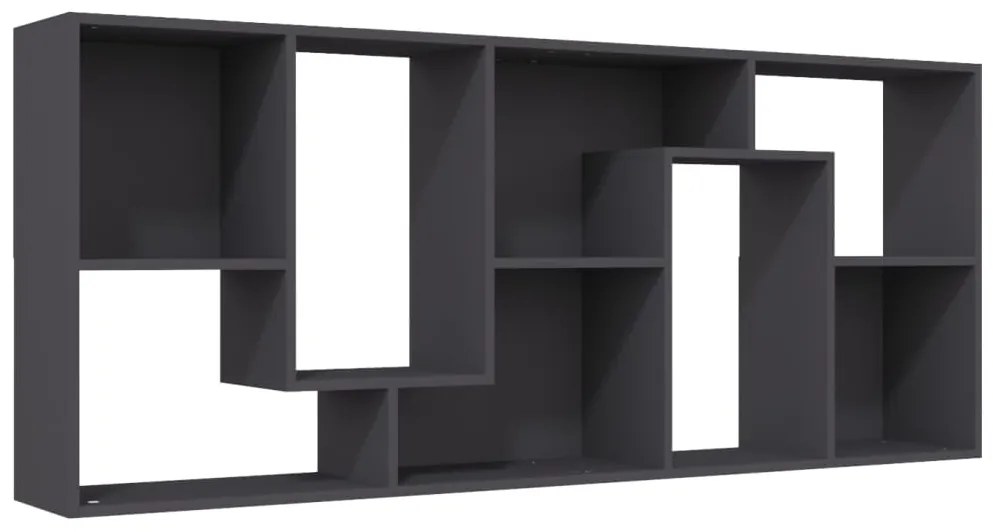 Libreria Grigia 67x24x161 cm in Legno Multistrato