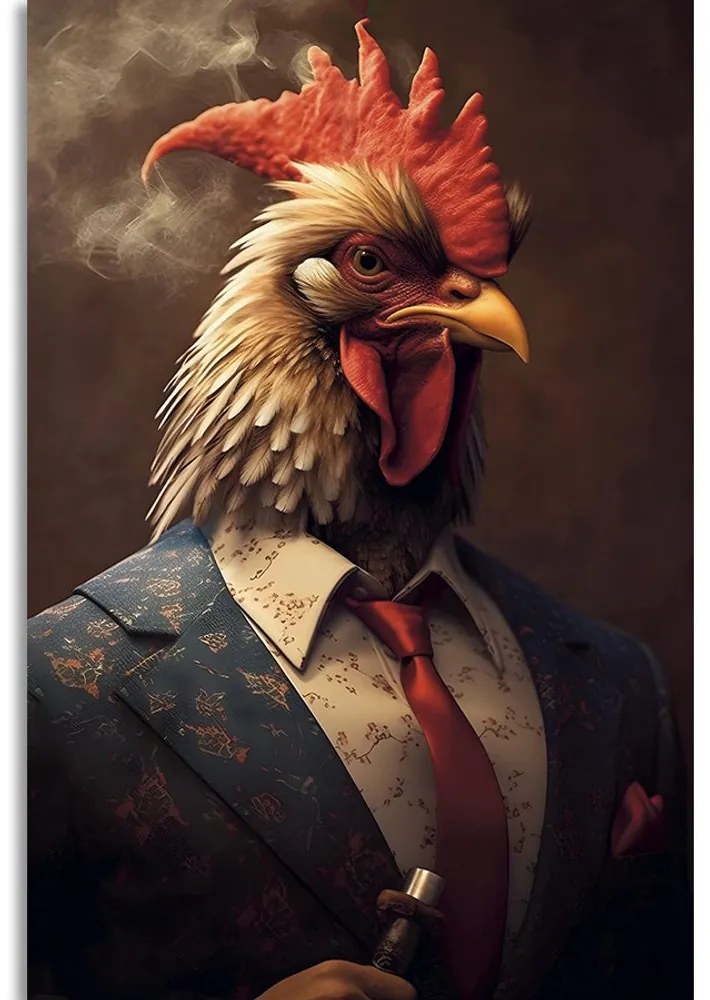 Stampa su tela – Gangster animale gallo