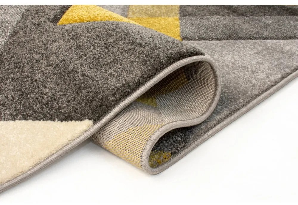 Tappeto giallo/grigio 120x170 cm Nimbus - Flair Rugs