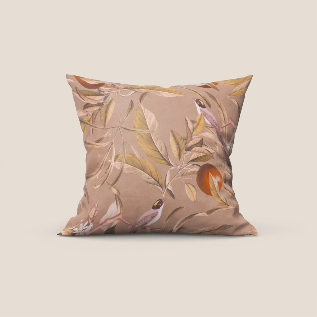 Lemon elegante collezione di cuscini a fantasia in velluto impermeabile salmone