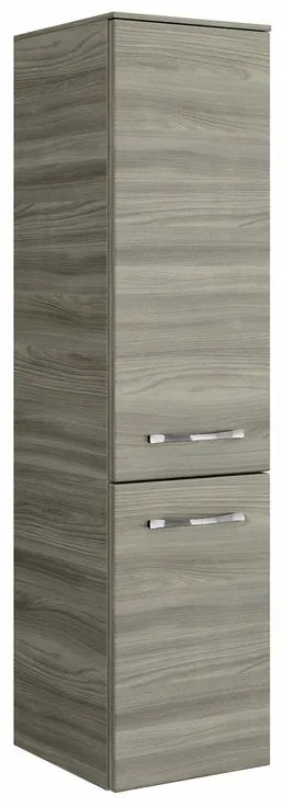 Colonna per mobile bagno image PELIPAL 1 cassetto 2 ante P 33 x L 30 x H 121 cm grigio / argento mdf