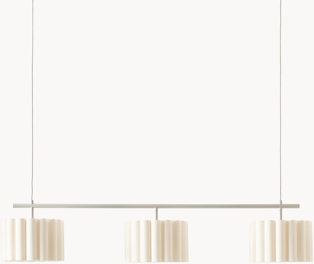 Lampada a sospensione grande in lino Lucina