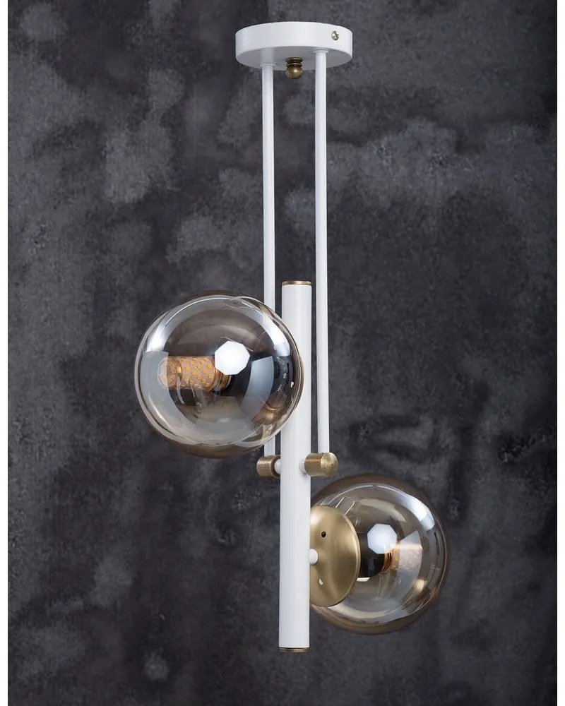 Lampada a sospensione con paralume in vetro ø 15 cm Libra - Squid Lighting