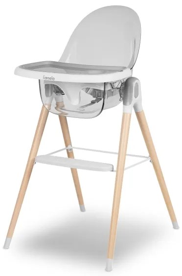 Lionelo - Seggiolone da pranzo 2 in 1 MONA Stone