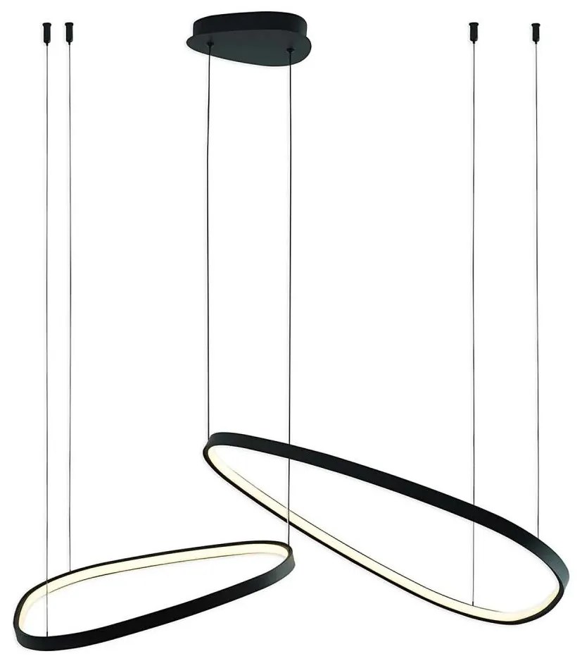 Lampada a sospensione LED su cavo MICHELLE LED/48W/230V 4000K nero