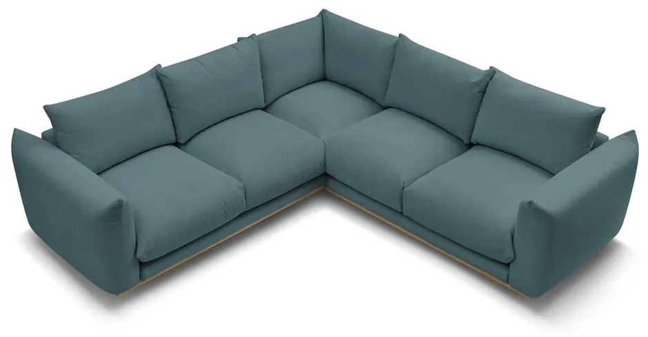 Divano angolare blu Ernest – Bobochic Paris