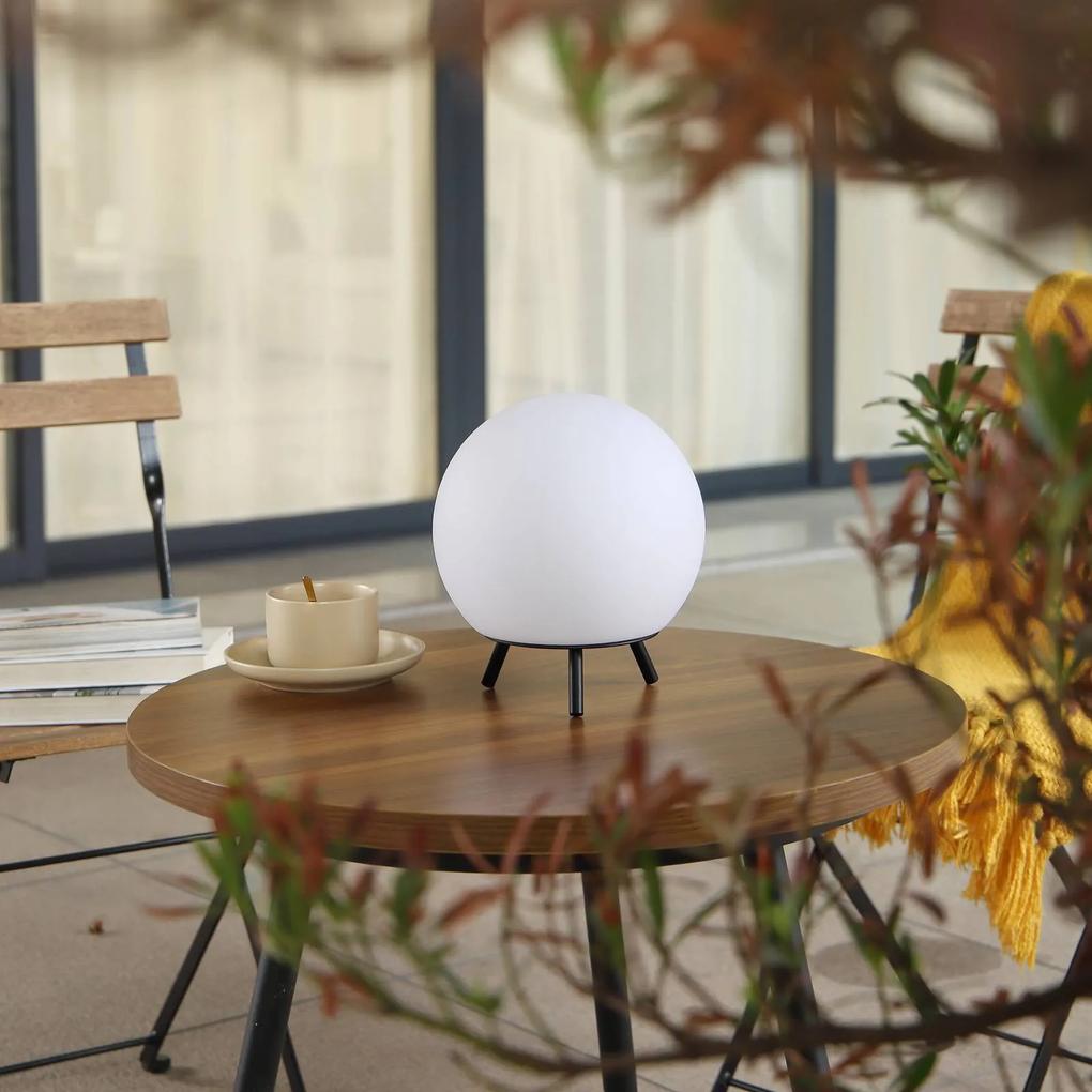 Lindby Aurilia lampada LED da tavolo sfera accu