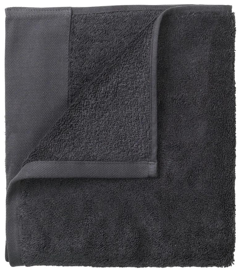 Set di 4 asciugamani grigio scuro . 30 x 30 cm - Blomus