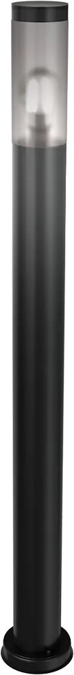 Paletto da Giardino Nero 100cm DarkLight Acciaio INOX base E27