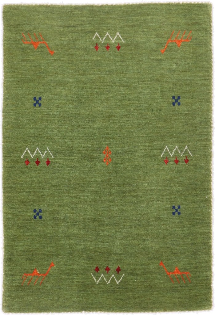 Tappeto orientale 90 x 60 (Indian) Annodato A Mano