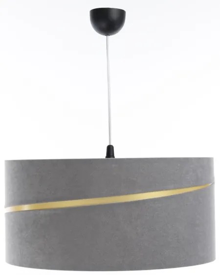 Lampadario a sospensione con filo SWING 1xE27/60W/230V grigio/oro