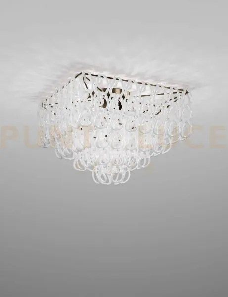 Giogali lampadadario a soffitto 65q bianco e bronzo opaco 4 luci at...