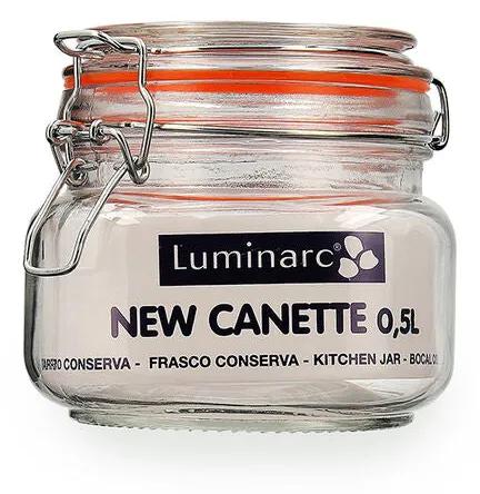 Barattolo di Vetro Quid New Canette Trasparente Vetro (0,5L) (Pack 6x)