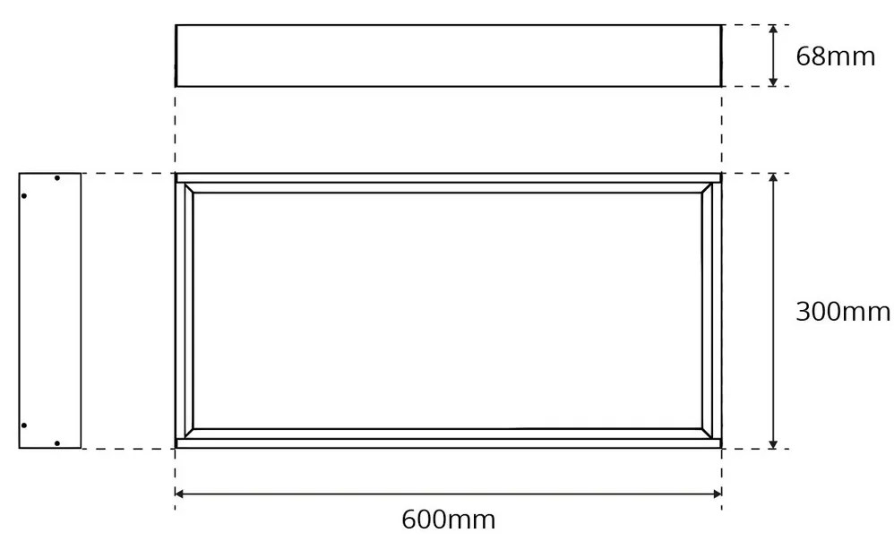Plafoniera LED 60x30 32W da soffitto UGR19 CCT con driver Philips Colore Bianco Variabile CCT