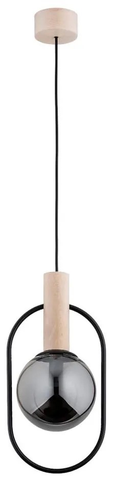 Lampadario a sospensione con filo NIKI 1xE14/10W/230V nero/beige