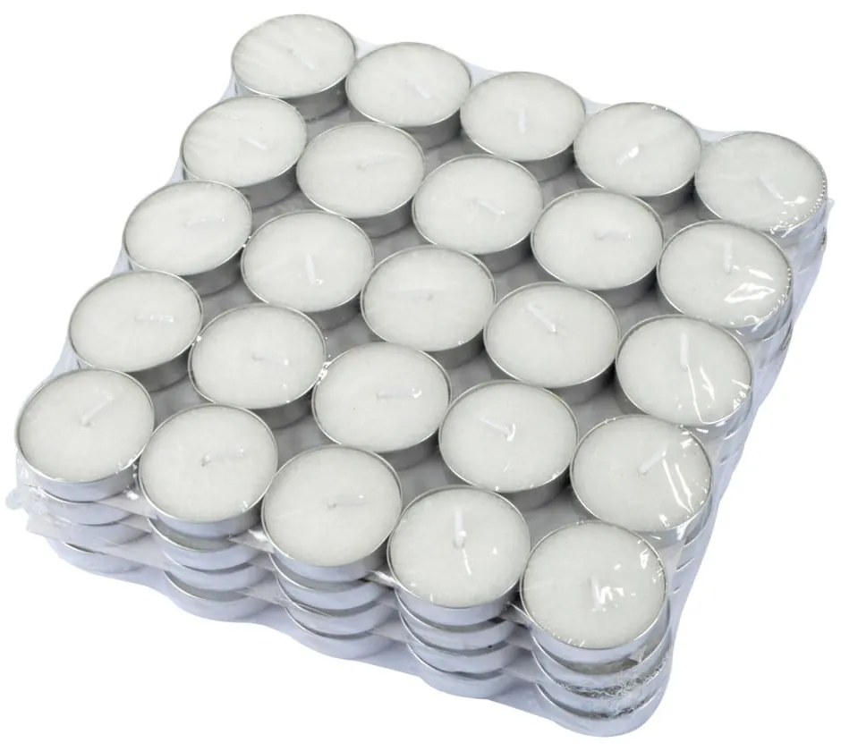 Tea light in set da 100 pezzi tempo di combustione 3 h - Homéa