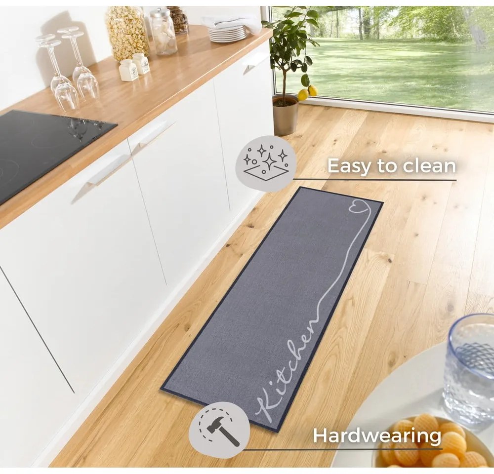 Runner grigio da cucina, 50 x 150 cm Cook &amp; Clean - Zala Living