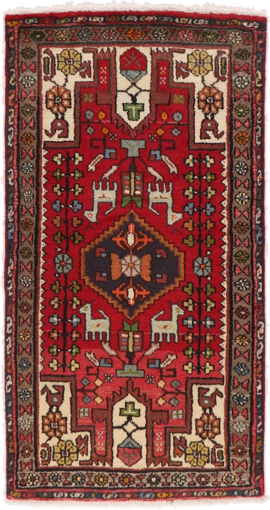 Hamedan Tappeto 80 x 150 (Iran) Annodato A Mano