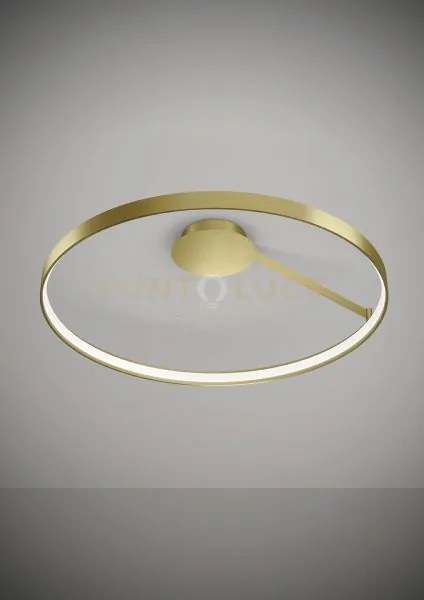 Anello lampada da  soffitto oro spazzolato diam.78cm 2700k 2761lm 4...
