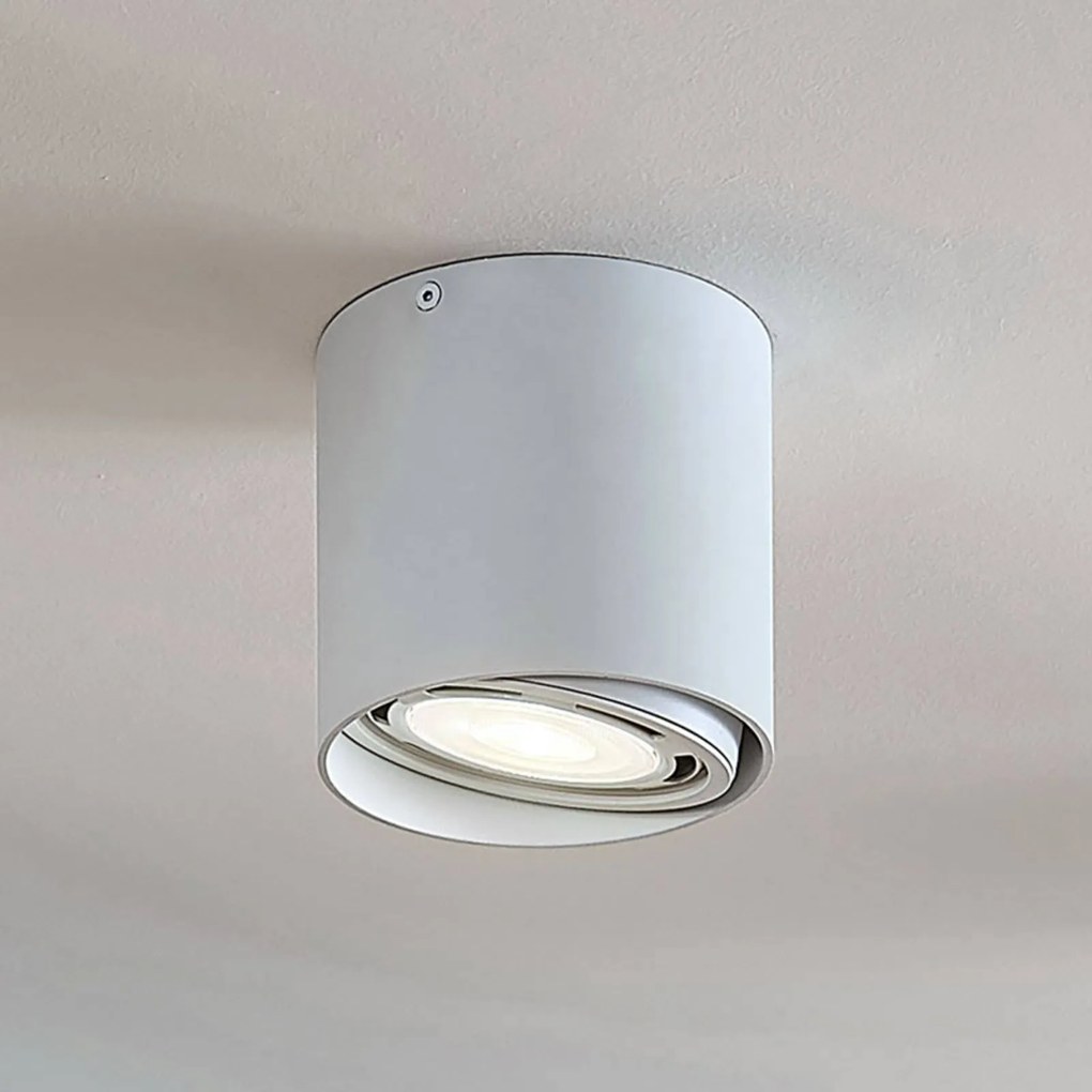 Faretto da soffitto Arcchio Mabel, Ø 13 cm, bianco, metallo, GU10