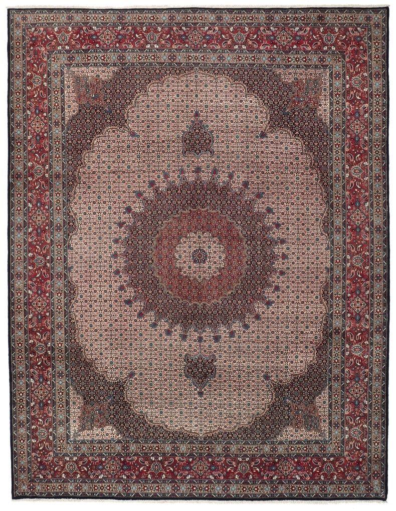 Moud Tappeto 390x310 (Iran) Annodato A Mano