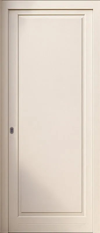 Portoncino d'ingresso in alluminio Bugnale 12 L 80 x H 210 cm bianco/noce apertura a destra