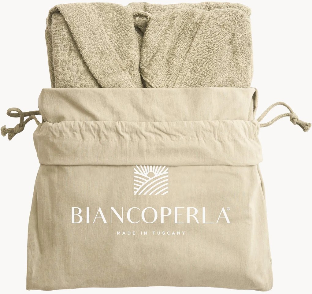 Accappatoio con cappuccio e borsa in cotone Liam