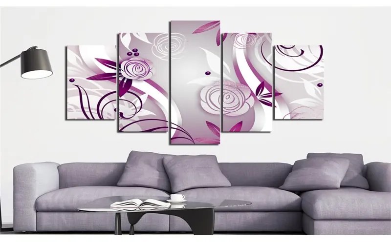 Quadro Rose color viola