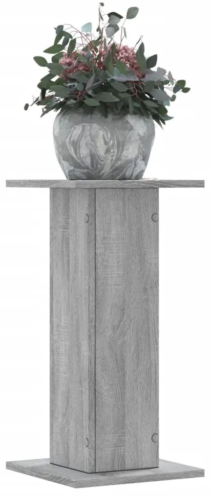 Supporti Per Piante 2 Pz Grigio Sonoma 30x30x60cm İn Truciolato /