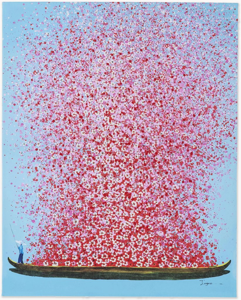 Stampa su tela Flower Boat