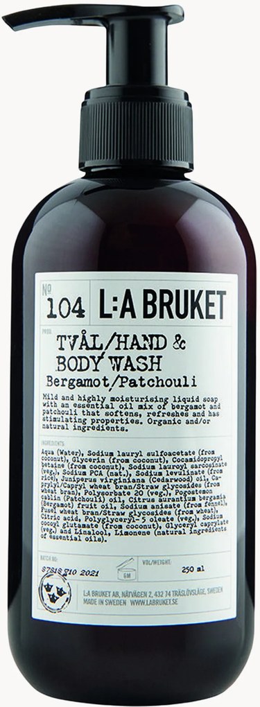 Sapone per le mani e il corpo Anya (bergamotto, patchouli)