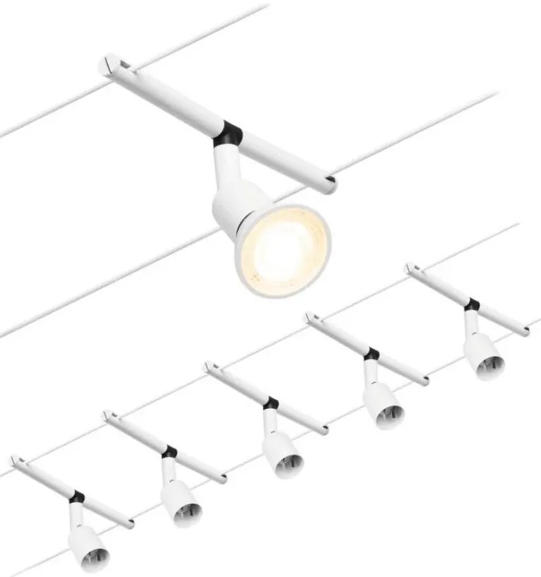 Paulmann 94458 - SET 5xGU5,3/10W Faretto SALT 230V bianco