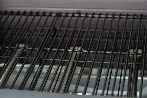 Barbecue a gas in acciaio inox con pietra lavica 3 fuochi e piastra in ghisa Ke Grill