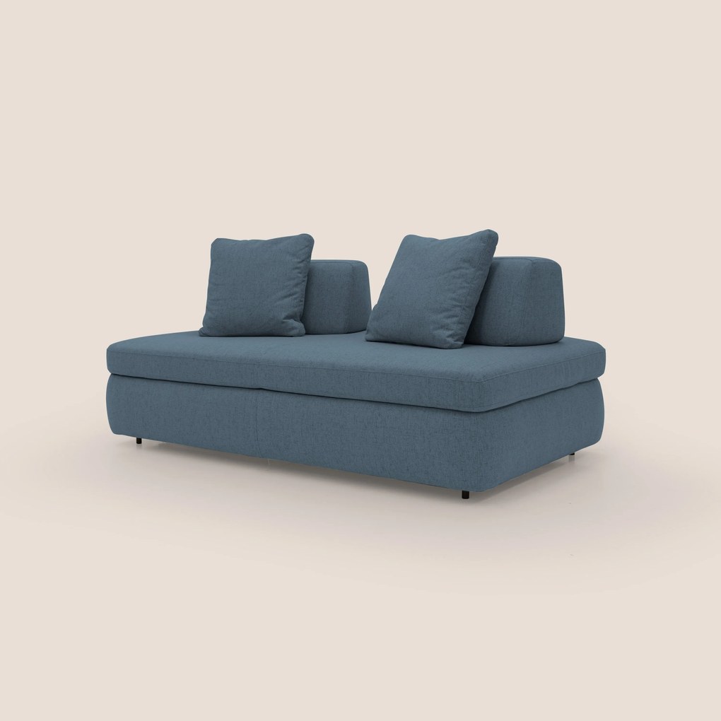 Gransasso Divano letto matrimoniale dal DESIGN innovativo in tessuto impermeabile T03 blu
