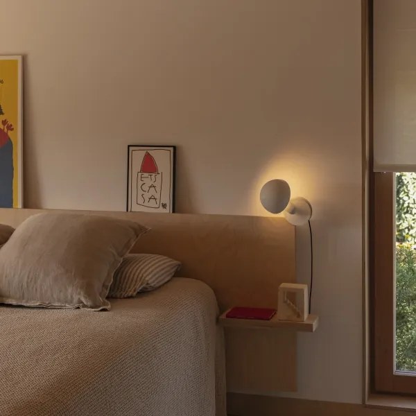 FARO 56101 - Lampada da tavolo con morsetto 2in1 BELA 1xE27/15W/230V bianco