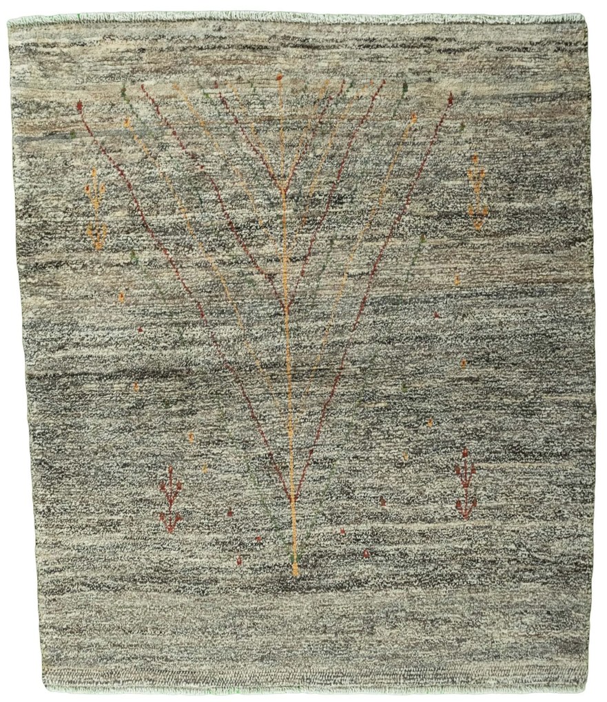 Gabbeh Tappeto persiano 120x140 Nero (Iran) Annodato A Mano