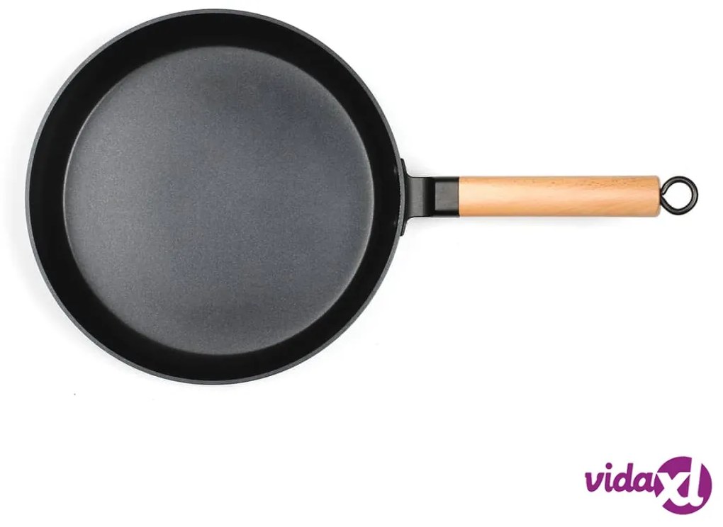 Livoo Set di Padelle per Friggere 2 pz con Manici in Legno Verde