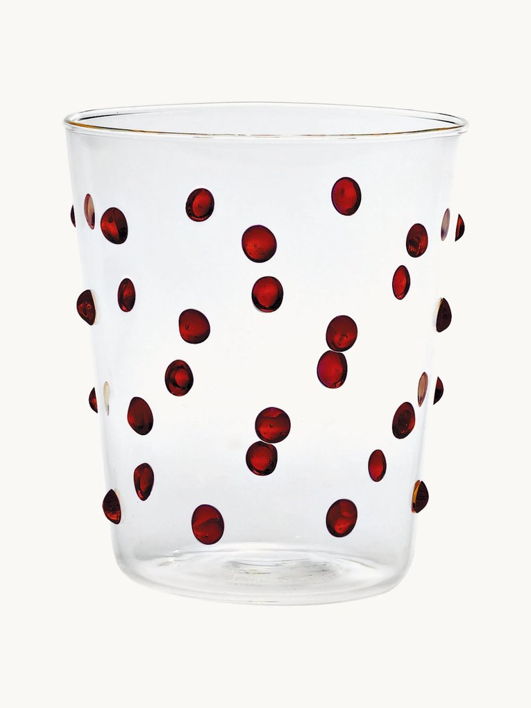 Set di 6 bicchieri fatti a mano in vetro borosilicato Party