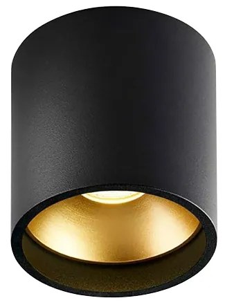 Light Point - Solo 1 Rotondo Plafoniera 6W 3000K Nero/Oro LIGHT-POINT