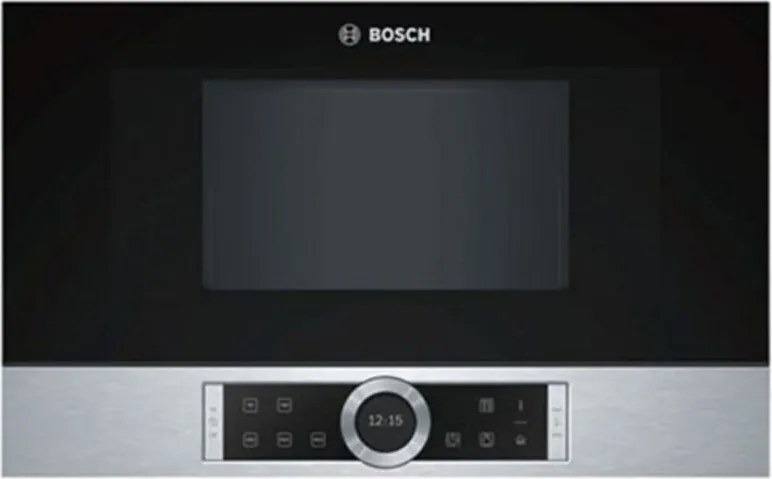 microonde da incasso 21l 900w acciaio inox - bfl634gs1 - bosch