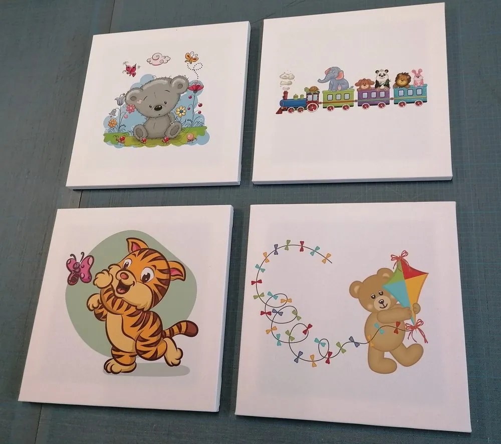 Set di quadri – Animali colorati