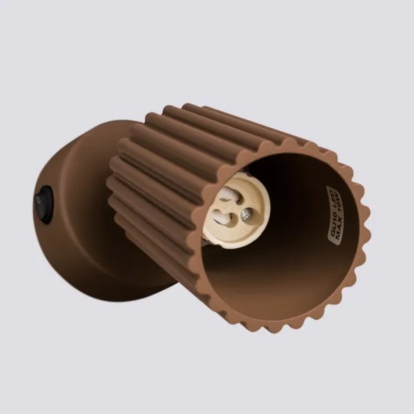 Brilagi - Faretto LED da parete CRESTO 1xGU10/10W/230V marrone