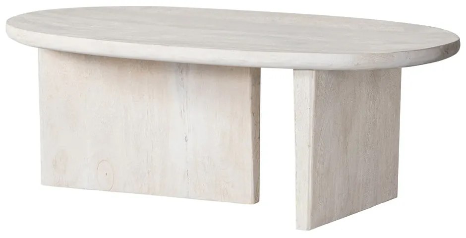 Tavolino da salotto di colore naturale in mango massiccio 110x60 cm Seam – WOOOD