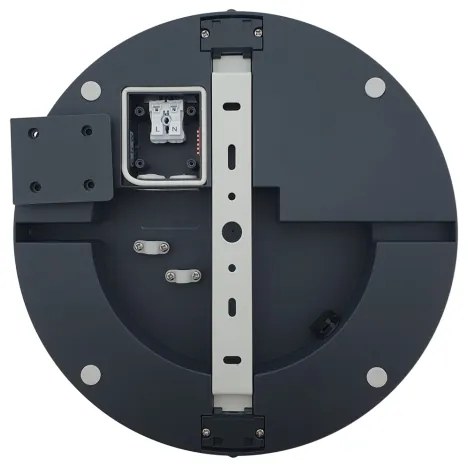 Plafoniera LED da bagno ELLÉ LED/24W/230V 3000/4000/6500K diametro 26 cm IP54 antracite