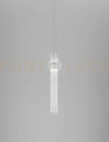 Diadema sospensione cm cristallo cromo lucido l32cc led 3000k 12w 1...