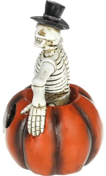 Retlux - LED Decorazione HALLOWEEN LED/2xLR44/bianco caldo scheletro in una zucca resina