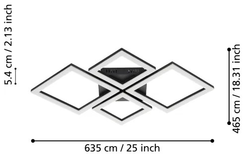Eglo 900318 - Plafoniera LED dimmerabile PARANDAY-Z LED/42W/230V