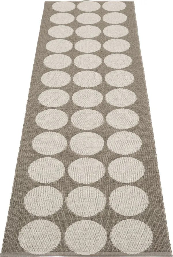 Passatoia da interno/esterno marrone/beige 70x240 cm Hugo Walnut Linen – Pappelina