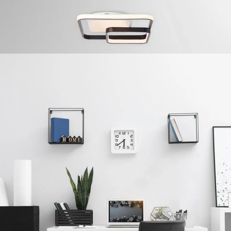 Plafoniera LED Cava bianco IP20 cct da bianco caldo a bianco freddo con regolazione di temperatura, 5000 lumen BRILLIANT