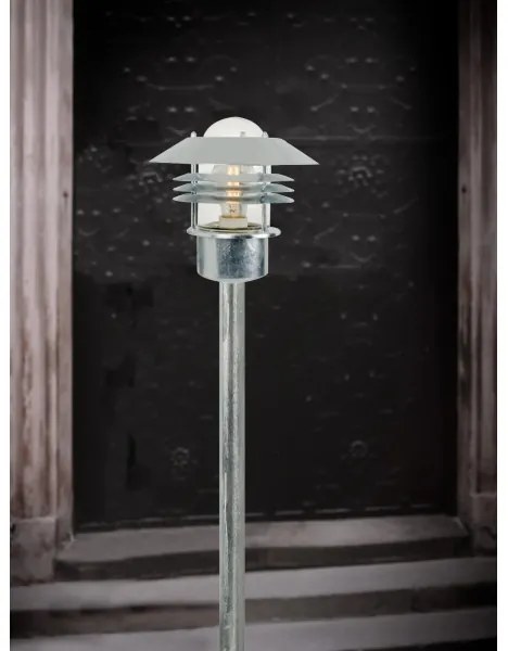 Nordlux - Lampada da esterno VEJERS 1xE27/60W/230V IP54 argento